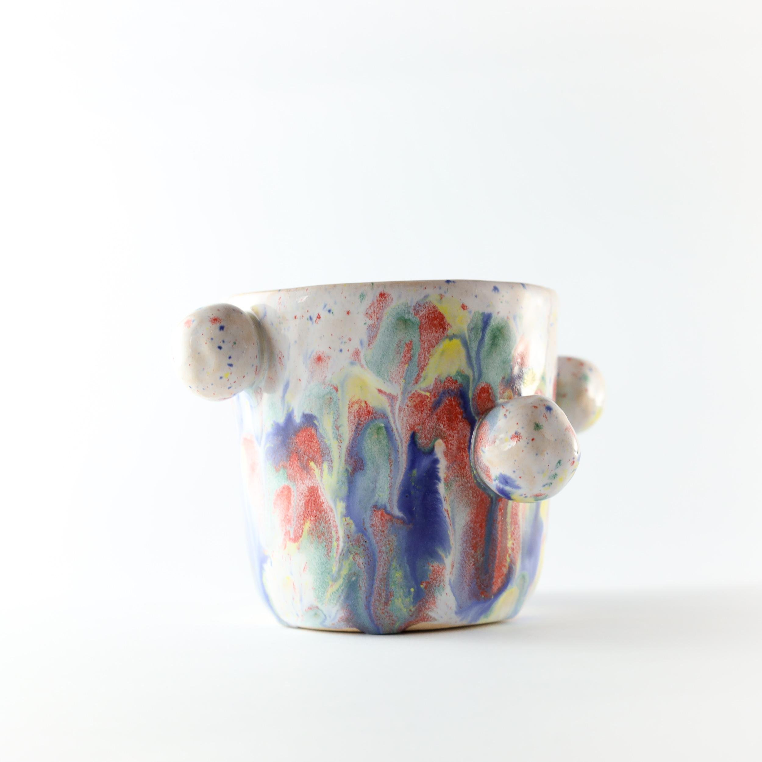 Чашка Арлекін ручної роботи (CUP-040) - фото 3 Чашка Арлекін ручної роботи (CUP-040) - фото 3