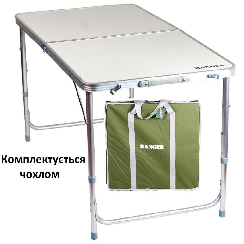 Стіл розкладний туристичний Ranger Time TA-21408 з чохлом 120х60 см Grey (RA 1115) - фото 2 Стіл розкладний туристичний Ranger Time TA-21408 з чохлом 120х60 см Grey (RA 1115) - фото 2