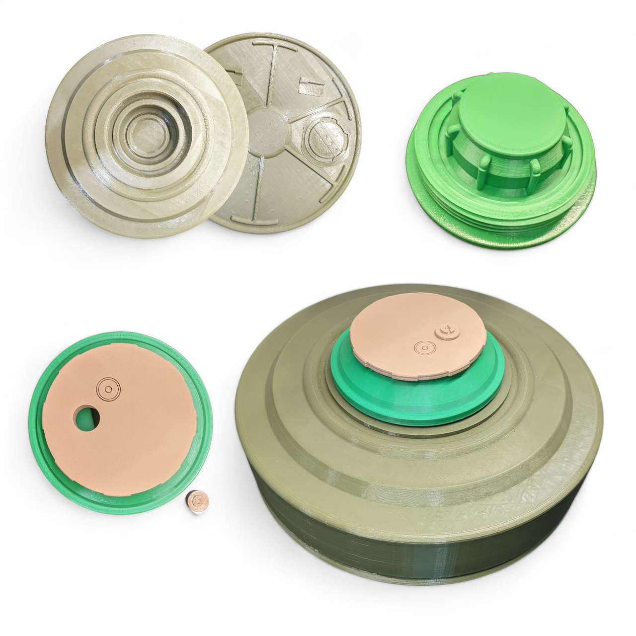 Макет противотанковой мины ТМ-62 разборной - фото 2 Макет противотанковой мины ТМ-62 разборной - фото 2