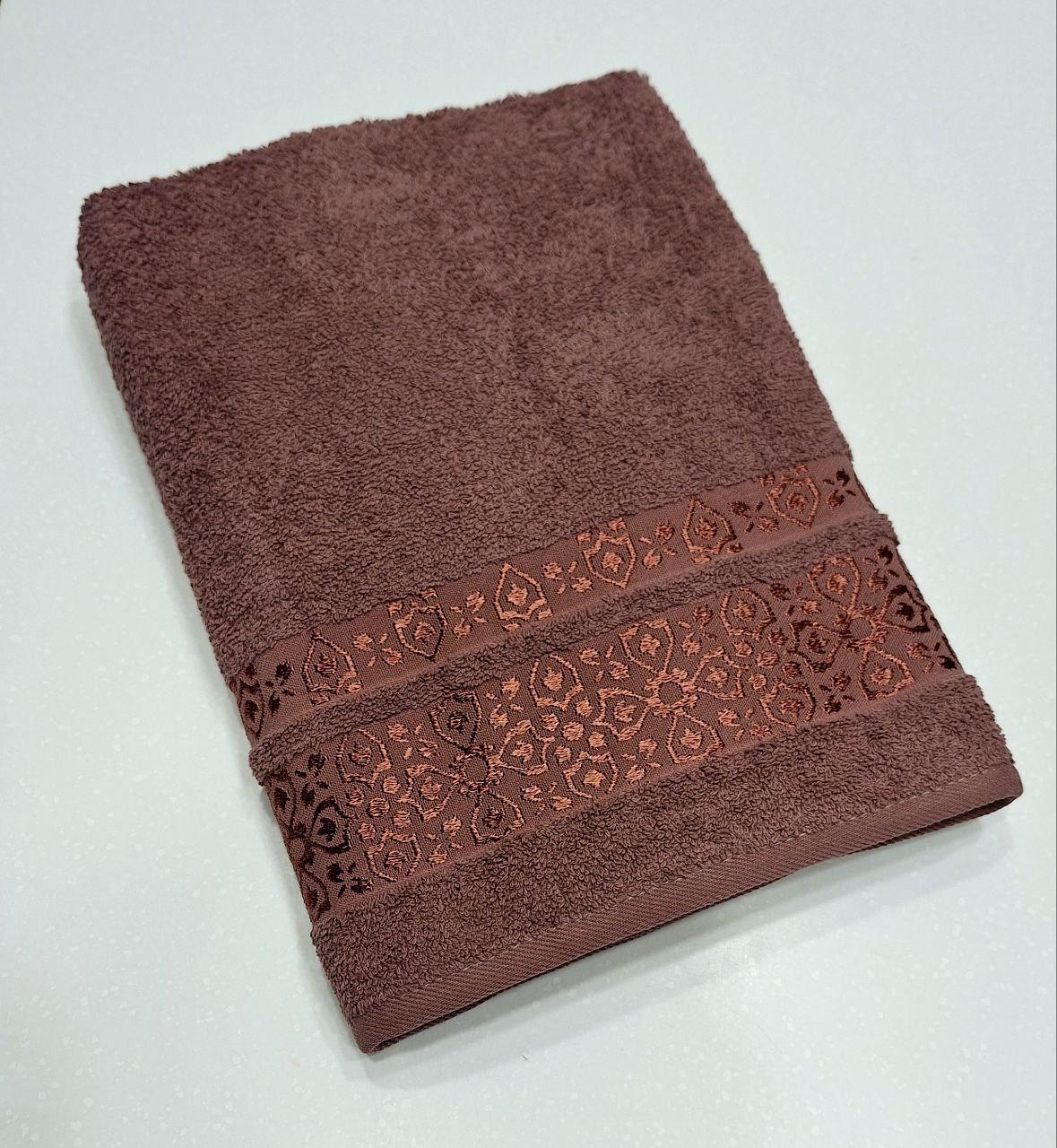 Рушник для обличчя махровий Cestepe VIP Cotton 50x90 см Коричневий (1621) - фото 1