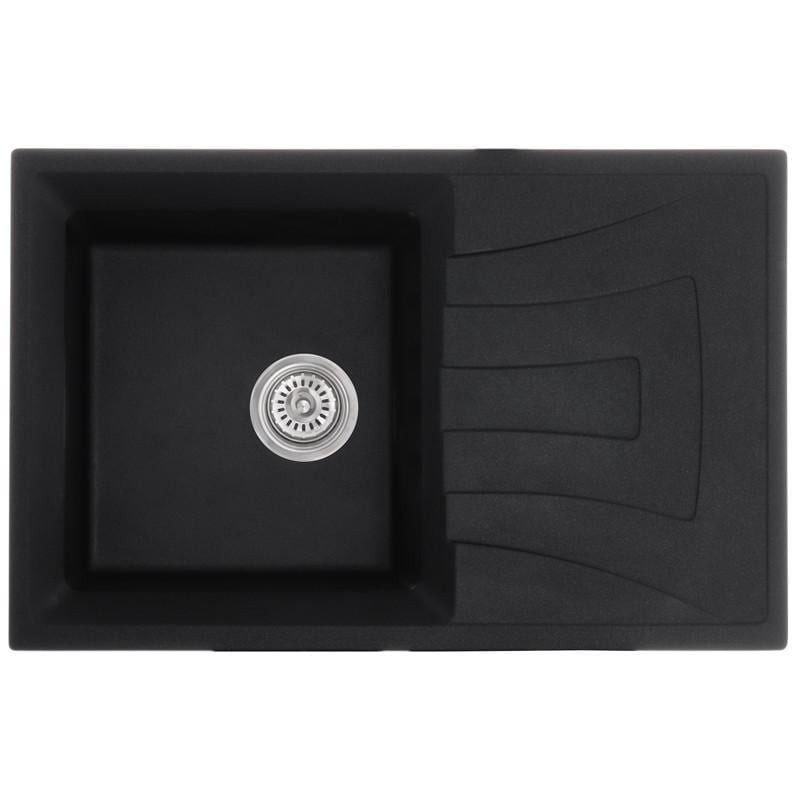 Мойка кухонная Haiba HB8104-G226 780x500x200 мм Black (HB0987)