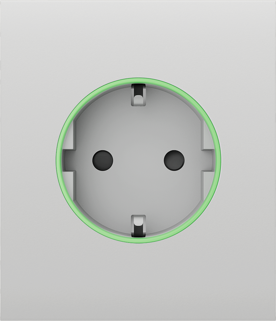 Панель центральная для встроенной розетки Ajax CenterCover Smart White (17117)