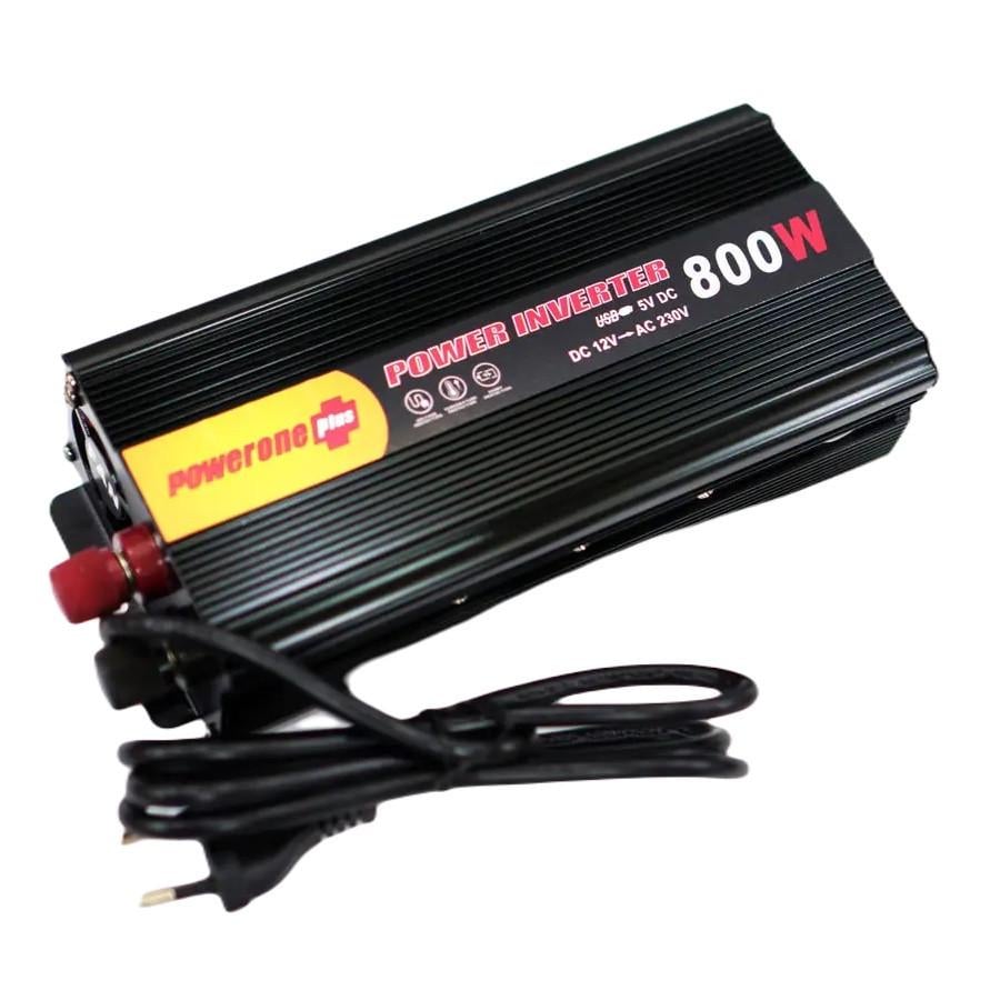 Преобразователь напряжения Powerone Plus UPS-800W с функцией зарядки 800W DC/AC 12V-220V Black (2413402206) - фото 3 Преобразователь напряжения Powerone Plus UPS-800W с функцией зарядки 800W DC/AC 12V-220V Black (2413402206) - фото 3