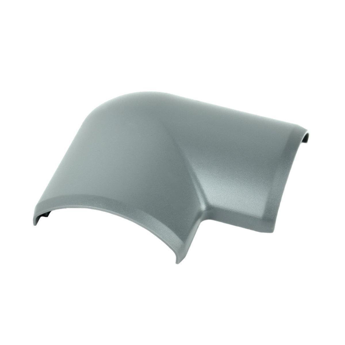 Угол плоский KOPOS для напольного канала LO 34x10 мм ПВХ Темно-серый (8833_LB)