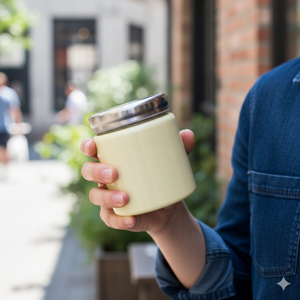 Термос пищевой Children's 300 мл Yellow (28840522) - фото 3 Термос пищевой Children's 300 мл Yellow (28840522) - фото 3