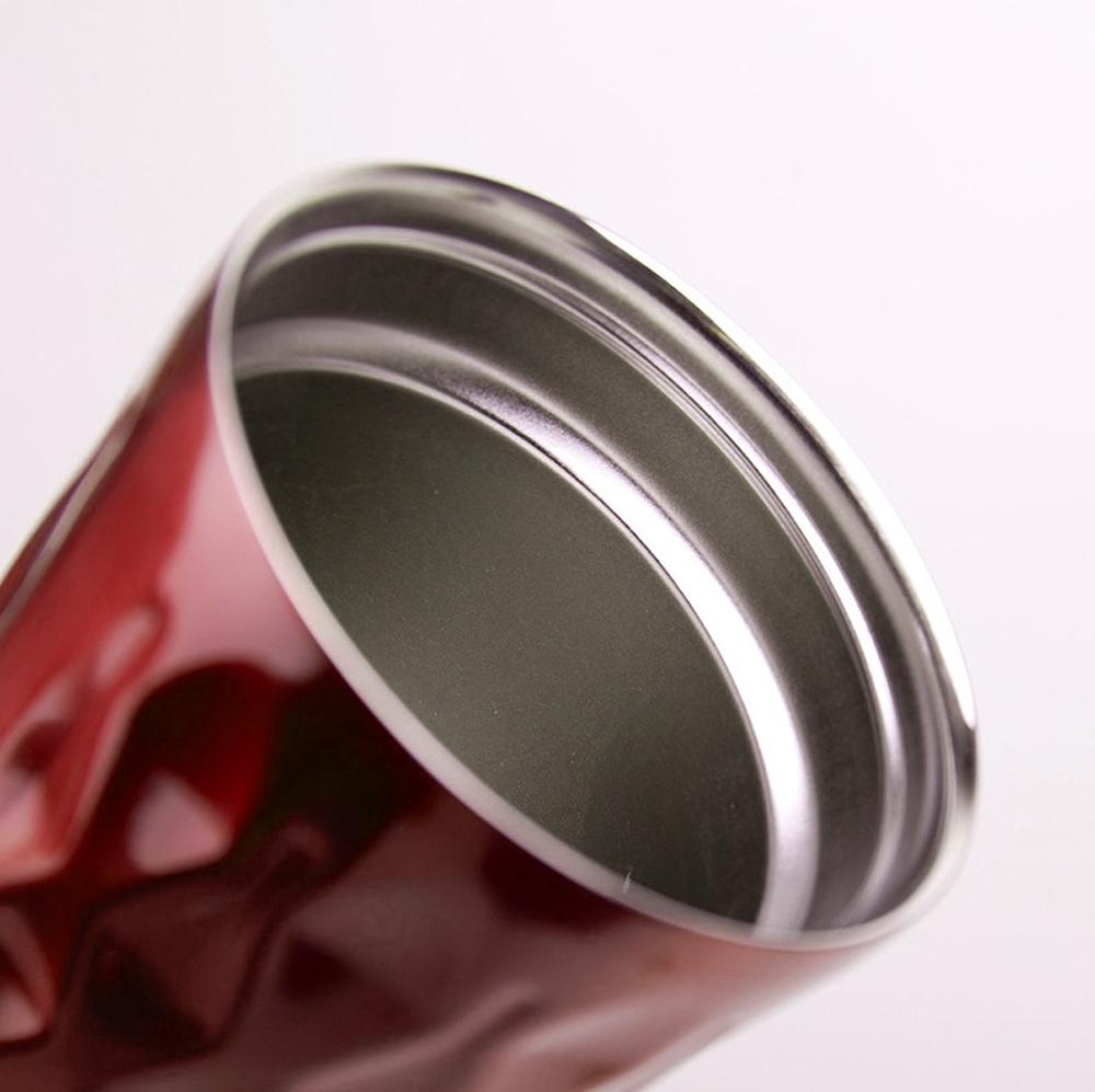 Стакан металлический с крышкой и трубочкой Найт-лайф 550 мл Красный - фото 8