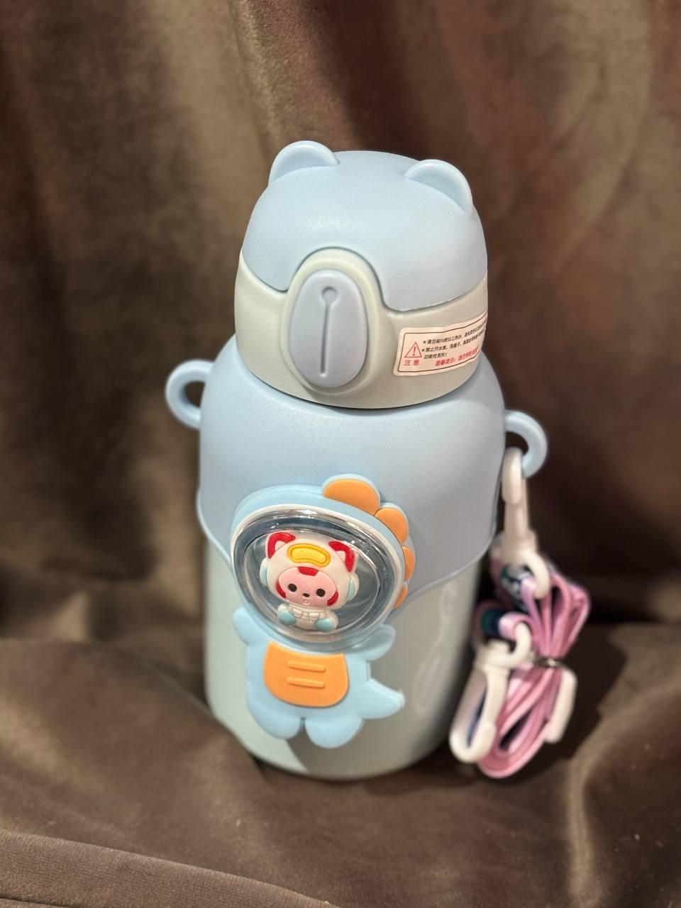 Термос дитячий Stenson MT-4930 з трубочкою нержавіюча сталь 500 мл Голубий (2781785071) - фото 2 Термос дитячий Stenson MT-4930 з трубочкою нержавіюча сталь 500 мл Голубий (2781785071) - фото 2