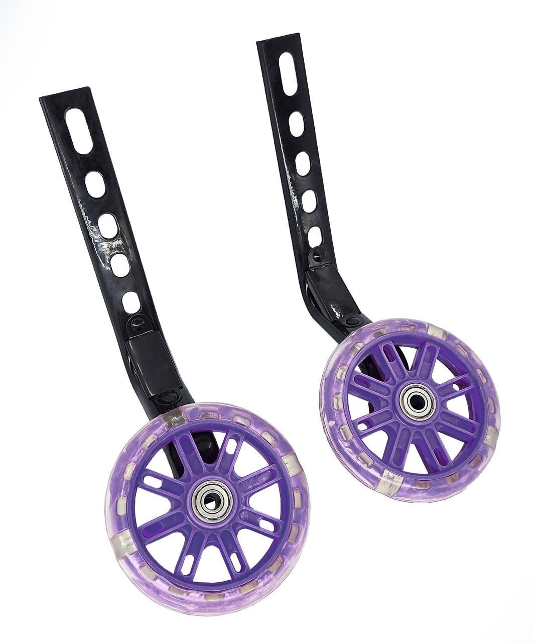 Колеса опорные светодиодные для детского велосипеда 12-20" Фиолетовый (G0001001) Колеса опорные светодиодные для детского велосипеда 12-20" Фиолетовый (G0001001)