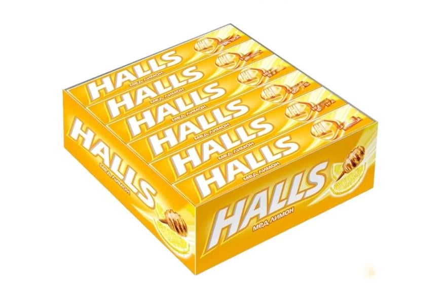 Леденцы Halls Мед-лимон блок 20 шт. (00000005869)