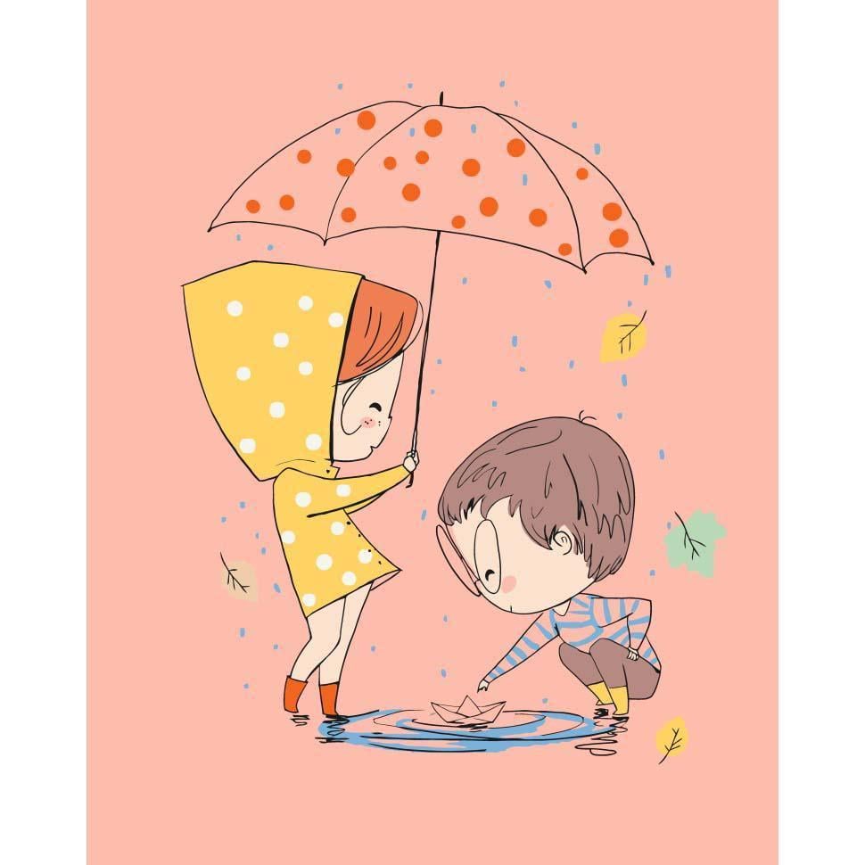 Картина по номерам Ideyka Бумажный кораблик 40x50 см Разноцветный (PM-194-K-1444)