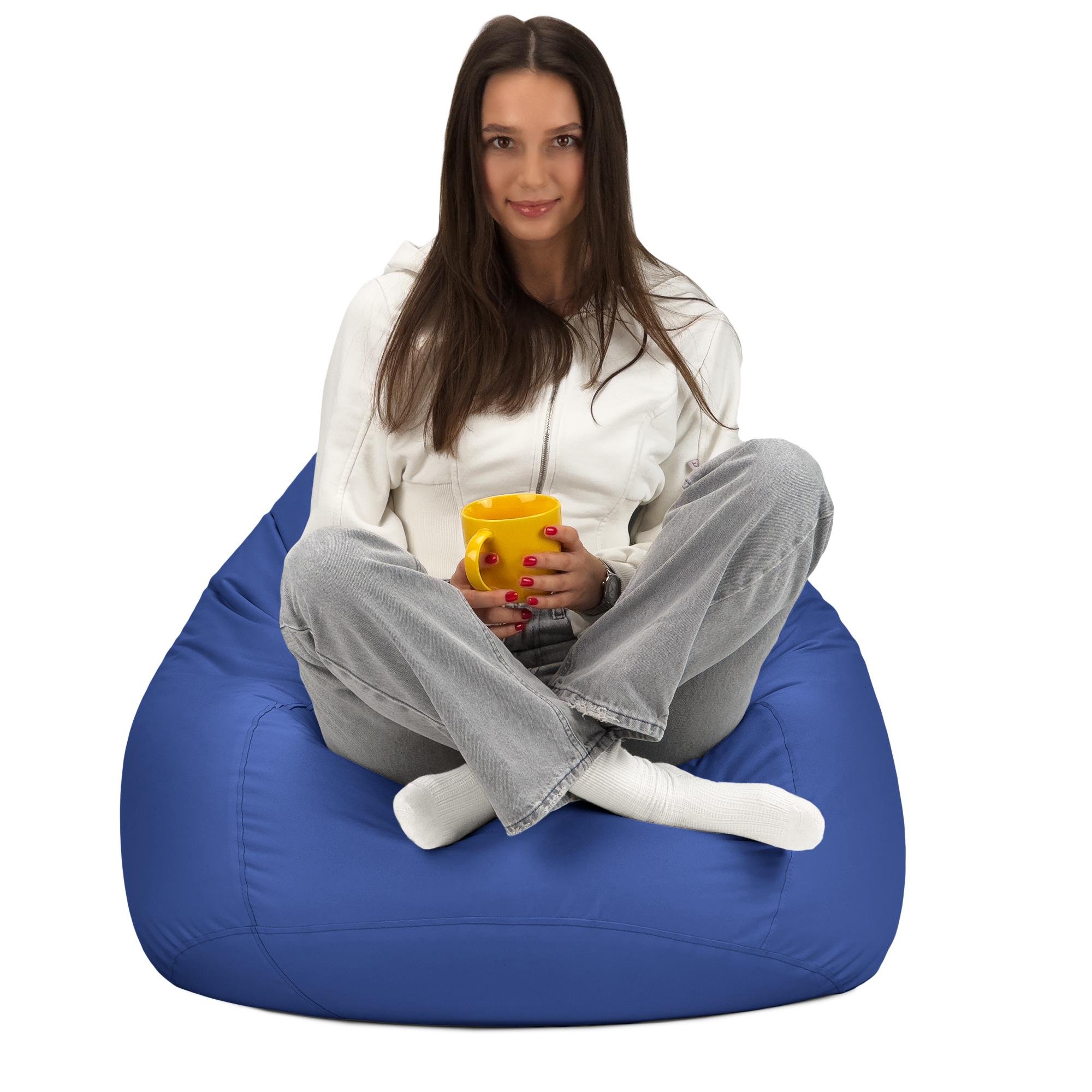 Кресло-мешок Студия Комфорта Груша оксфорд флекс 120х85 см Синий (901224) - фото 2