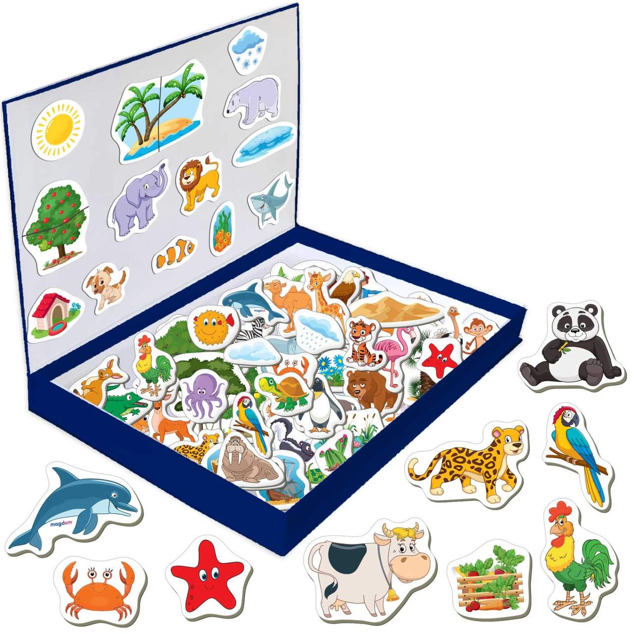 Набір магнітів Magdum Велика магнітна історія. Світ тварин 75 шт. (ML4032 -05 EN)