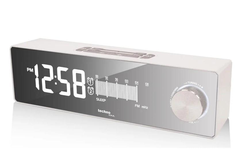Часы настольные с радио Technoline WT483 White/Silver (DAS302714) Часы настольные с радио Technoline WT483 White/Silver (DAS302714)