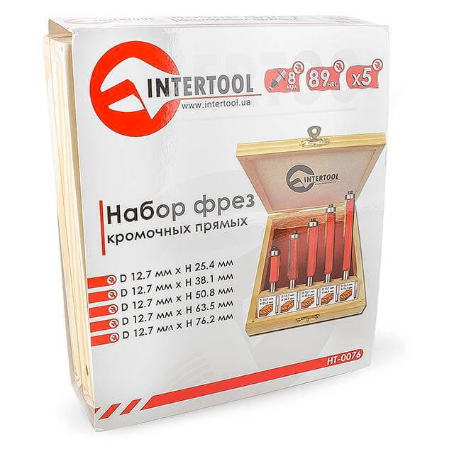 Набор фрез кромочных прямых Intertool HT-0076 5 шт. (8345422)