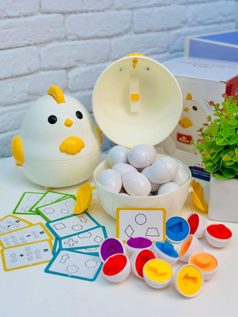 Сортер Монтессори 3Д Цыпленок/яйца/геометрические фигуры и цвета (2772549431) - фото 3 Сортер Монтессори 3Д Цыпленок/яйца/геометрические фигуры и цвета (2772549431) - фото 3