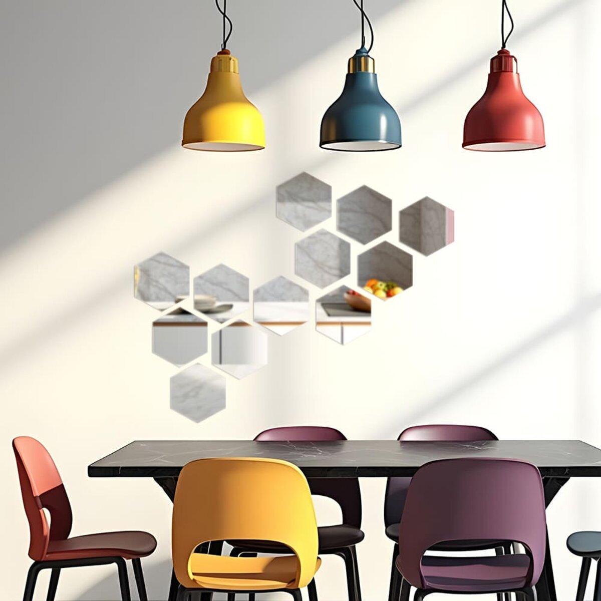 Декор дзеркальний акриловий самоклеючий 150х175 мм 12 шт. Сріблястий (SW-00002514) - фото 5 Декор дзеркальний акриловий самоклеючий 150х175 мм 12 шт. Сріблястий (SW-00002514) - фото 5