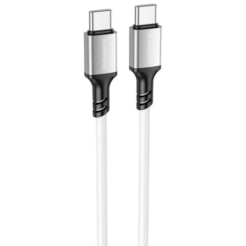 Дата-кабель Borofone BX83 Famous PD60W Type-C to Type-C 1 м White (00000064430_2) Дата-кабель Borofone BX83 Famous PD60W Type-C to Type-C 1 м White (00000064430_2)