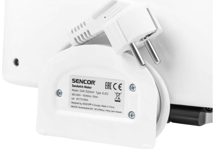 Бутербродниця Sencor SSM3120WH - фото 5