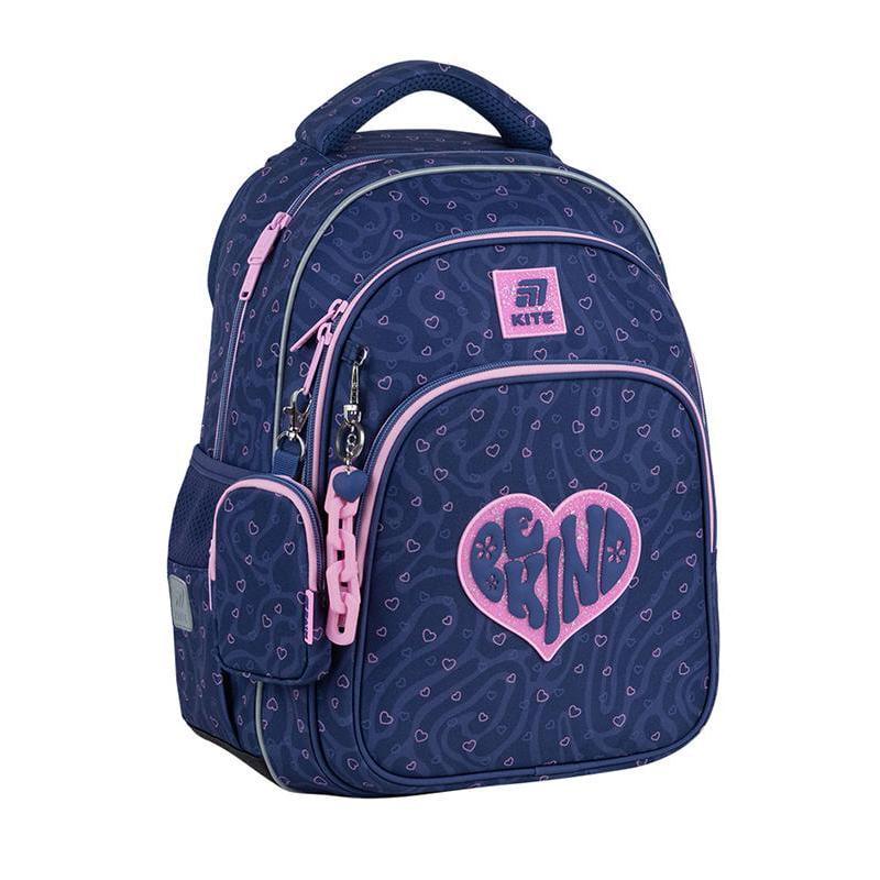 Рюкзак школьный KITE Education Be Kind 39x29, 5x14, 2 см 15 л Темно-синий (K25-763M-4)