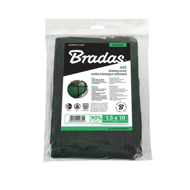 Сітка затіняюча Bradas UV 90% 1,5х10 м Зелений (br-AS-CO13515010GR/P) - фото 5