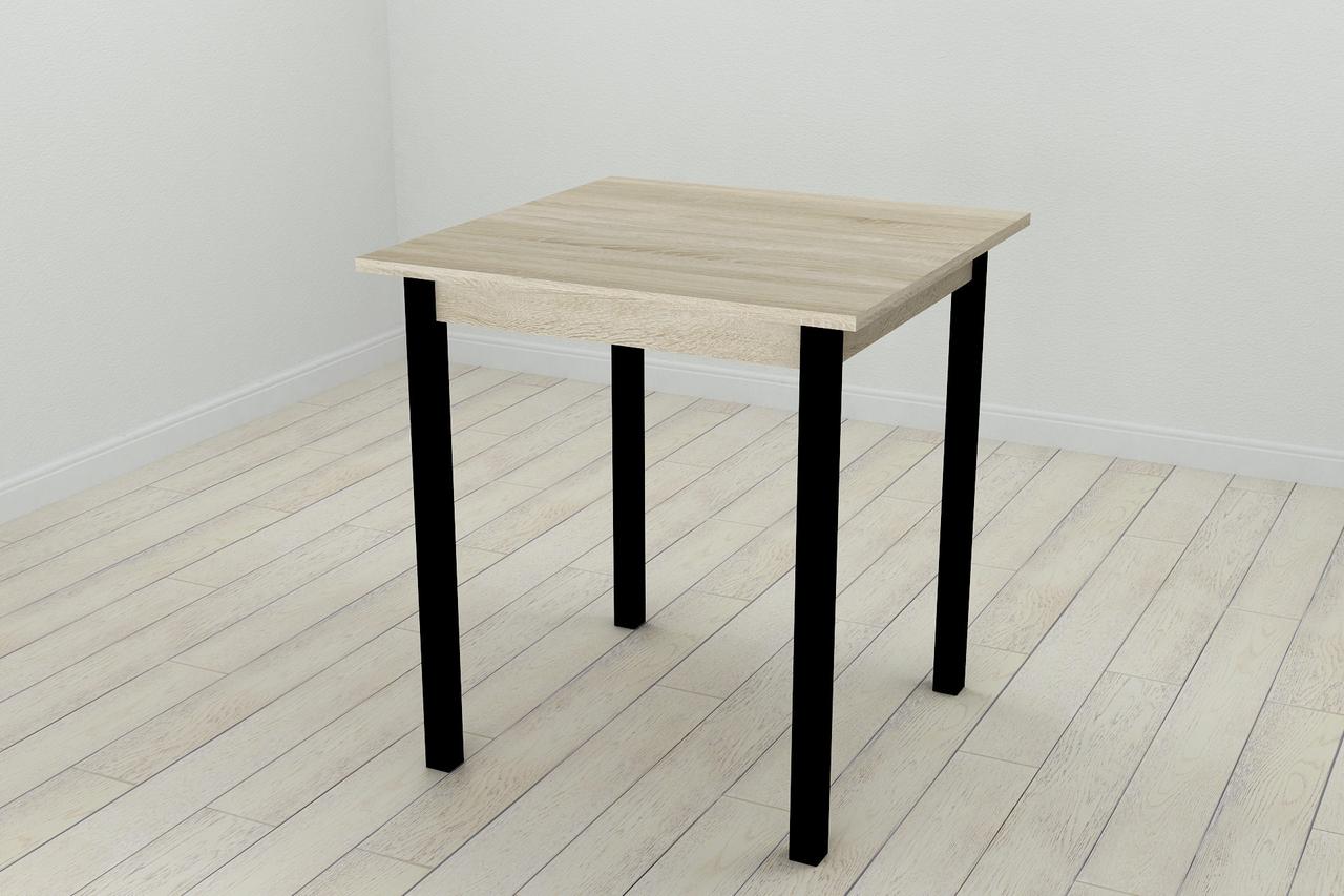 Стол кухонный Ferrum-decor Диего ДСП 16 мм 75x80x80 см Черный/Сонома (DIE0004) - фото 1 Стол кухонный Ferrum-decor Диего ДСП 16 мм 75x80x80 см Черный/Сонома (DIE0004) - фото 1