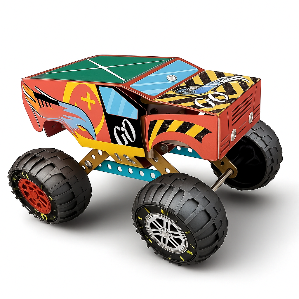 Детский конструктор "Машинки с инструментами" 124-10 металлический