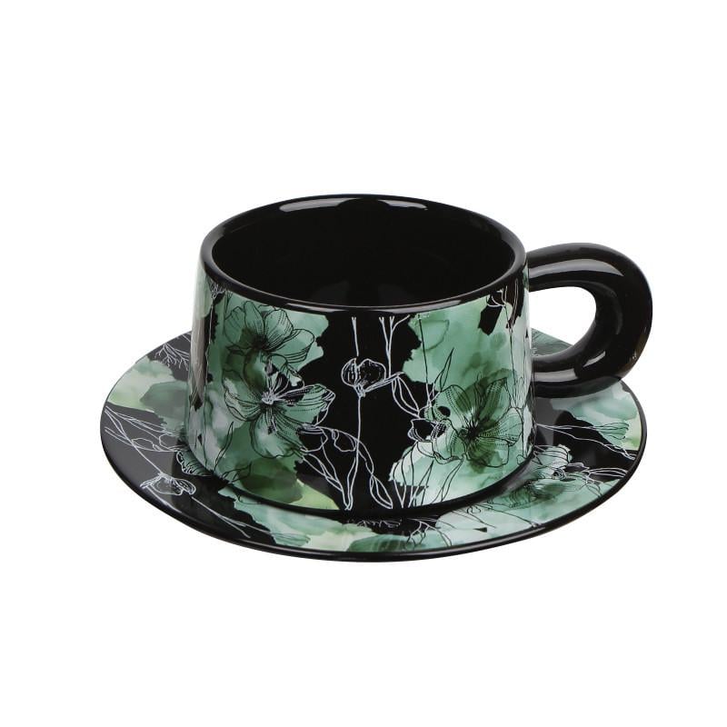 Сервиз для кофе сувенирный Qinglan Ruomeng чашка/блюдце/подарочная коробка Black (2498724905)