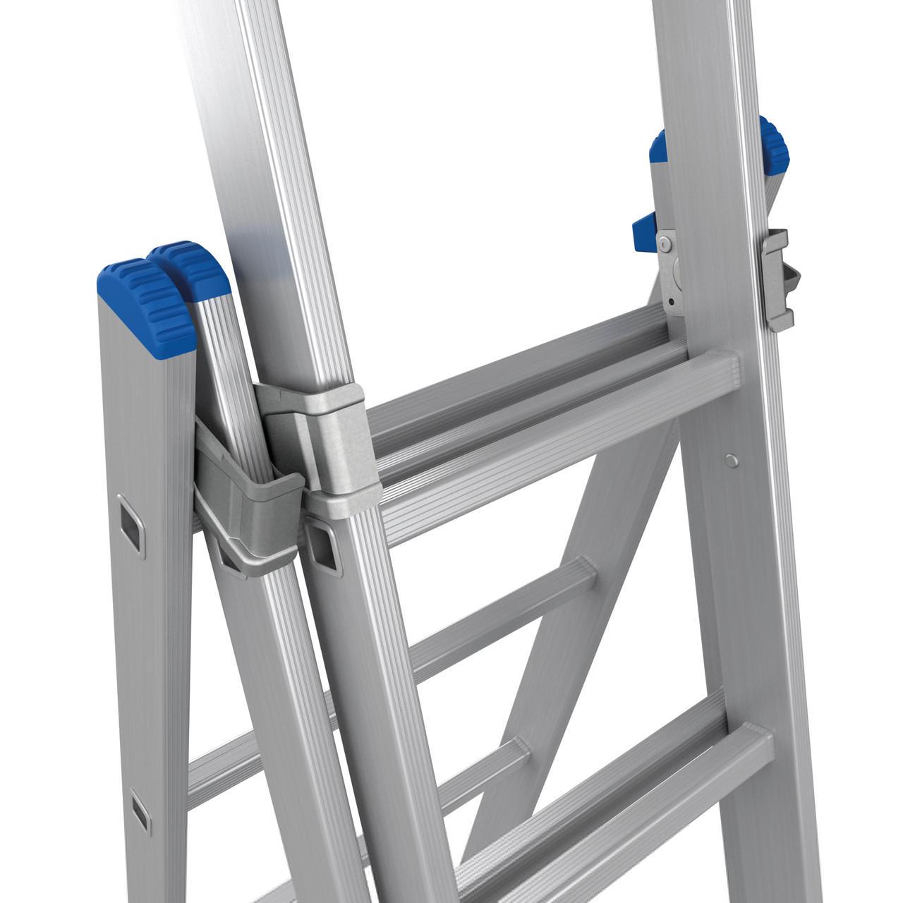Лестница алюминиевая трехсекционная Меткас 3х10 5,6 м (3DPanda-3H702010) - фото 7 Лестница алюминиевая трехсекционная Меткас 3х10 5,6 м (3DPanda-3H702010) - фото 7