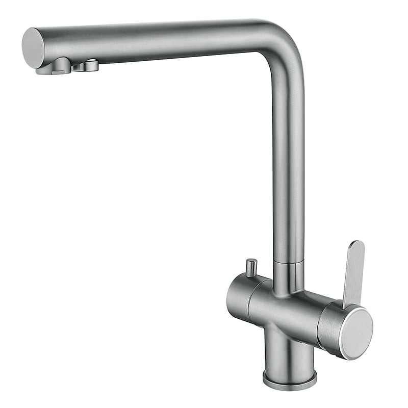 Смеситель для кухни на две воды MIXXUS FAN-021 из нержавеючей стали SUS304 (MI6109)