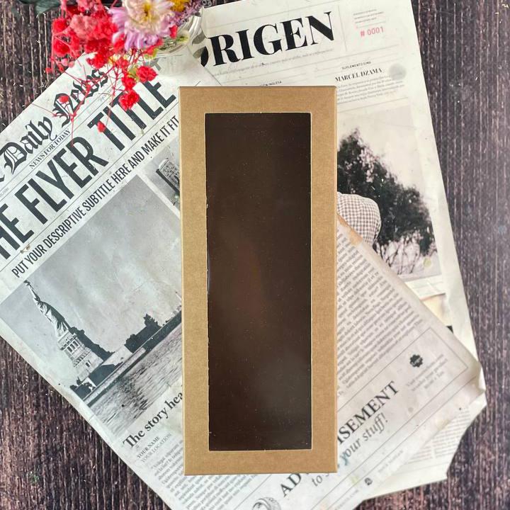 Коробка самосборная с окошком 185х74х74 мм (1594)