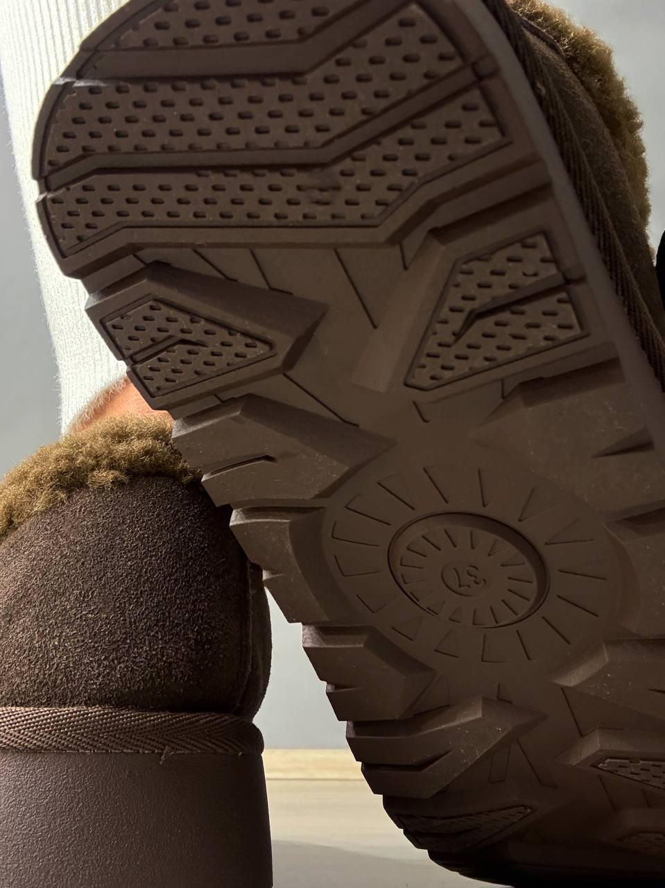 Ботинки женские Hengji 003-7 угги натуральная замша с пряжкой р. 38 Коричневый (5610) - фото 5