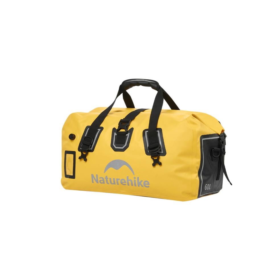 Дорожняя сумка водонепроницаемая Naturehike CNK2450XB015 60 л 60x31,5x32 см IPX6 Yellow (6975641883739)