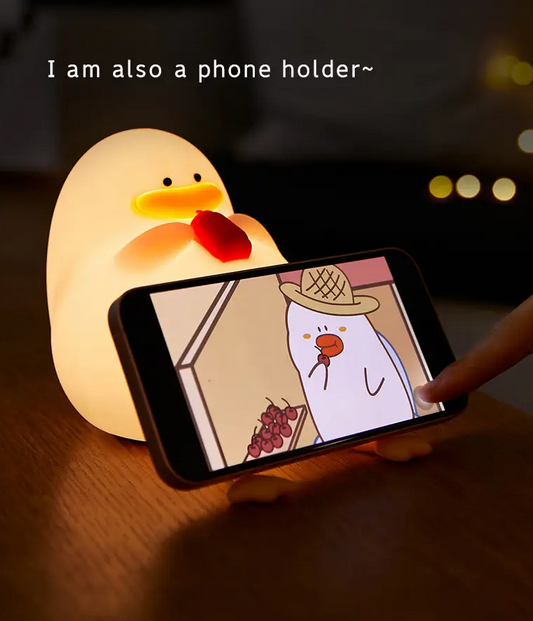 Нічник дитячий Качка силіконовий Білий (L-1921) - фото 12 Нічник дитячий Качка силіконовий Білий (L-1921) - фото 12