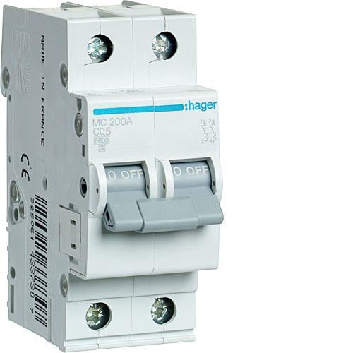 Автоматический выключатель In 0 5 А 2п С 6 k 2м (000346940)