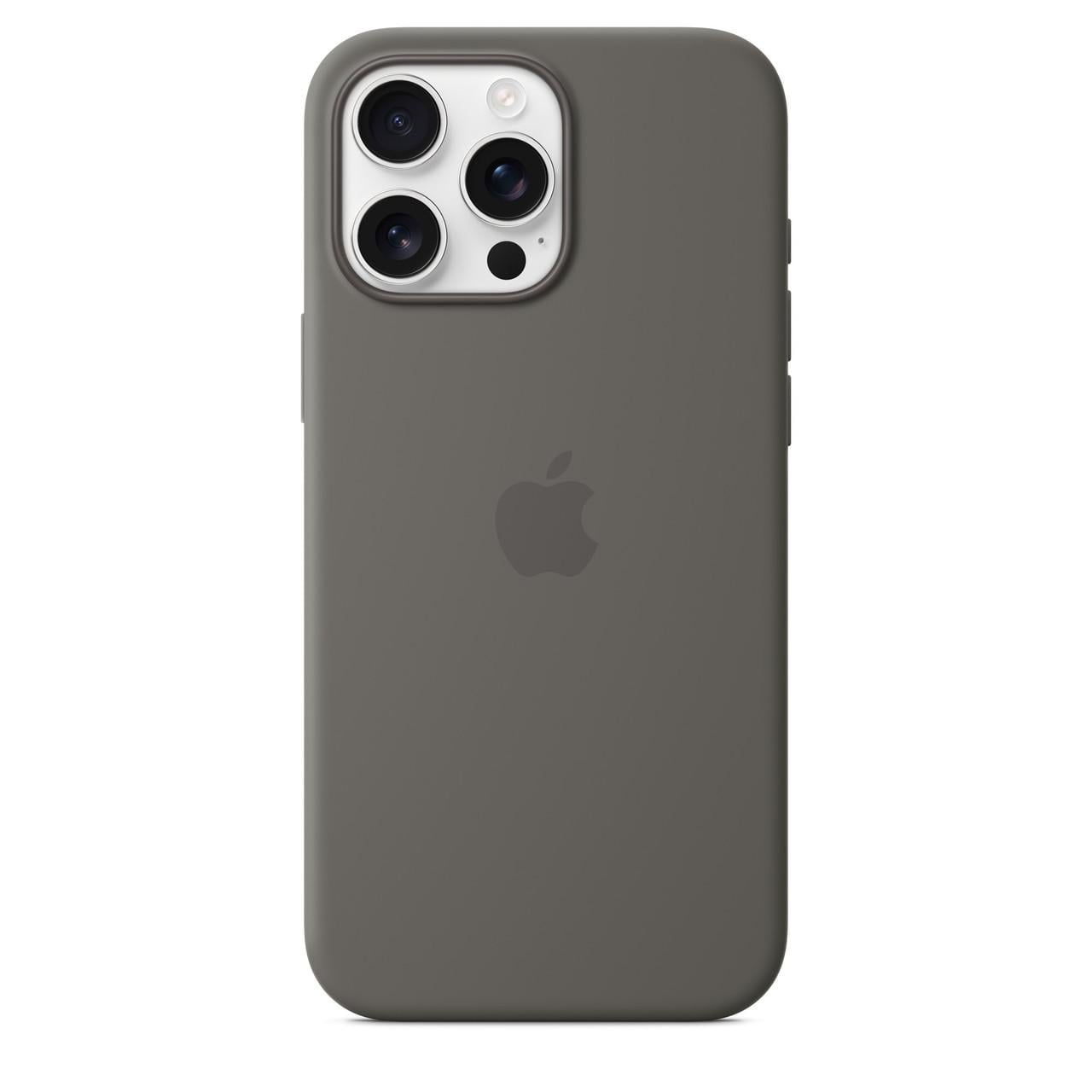 Чехол-накладка Apple Silicone Case with MagSafe for iPhone 16 Pro Max, Stone Gray (HC)