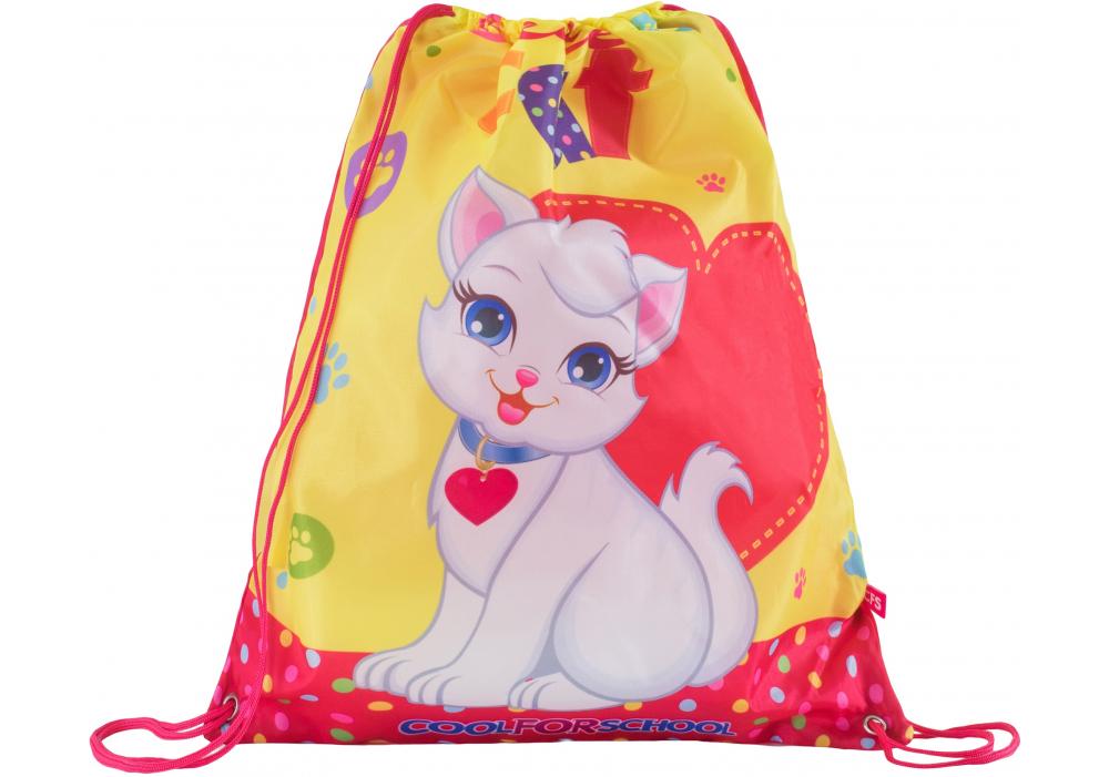 Сумка для взуття Cool For School Cute Cat 40х33 см Різнокольоровий (CF85764)