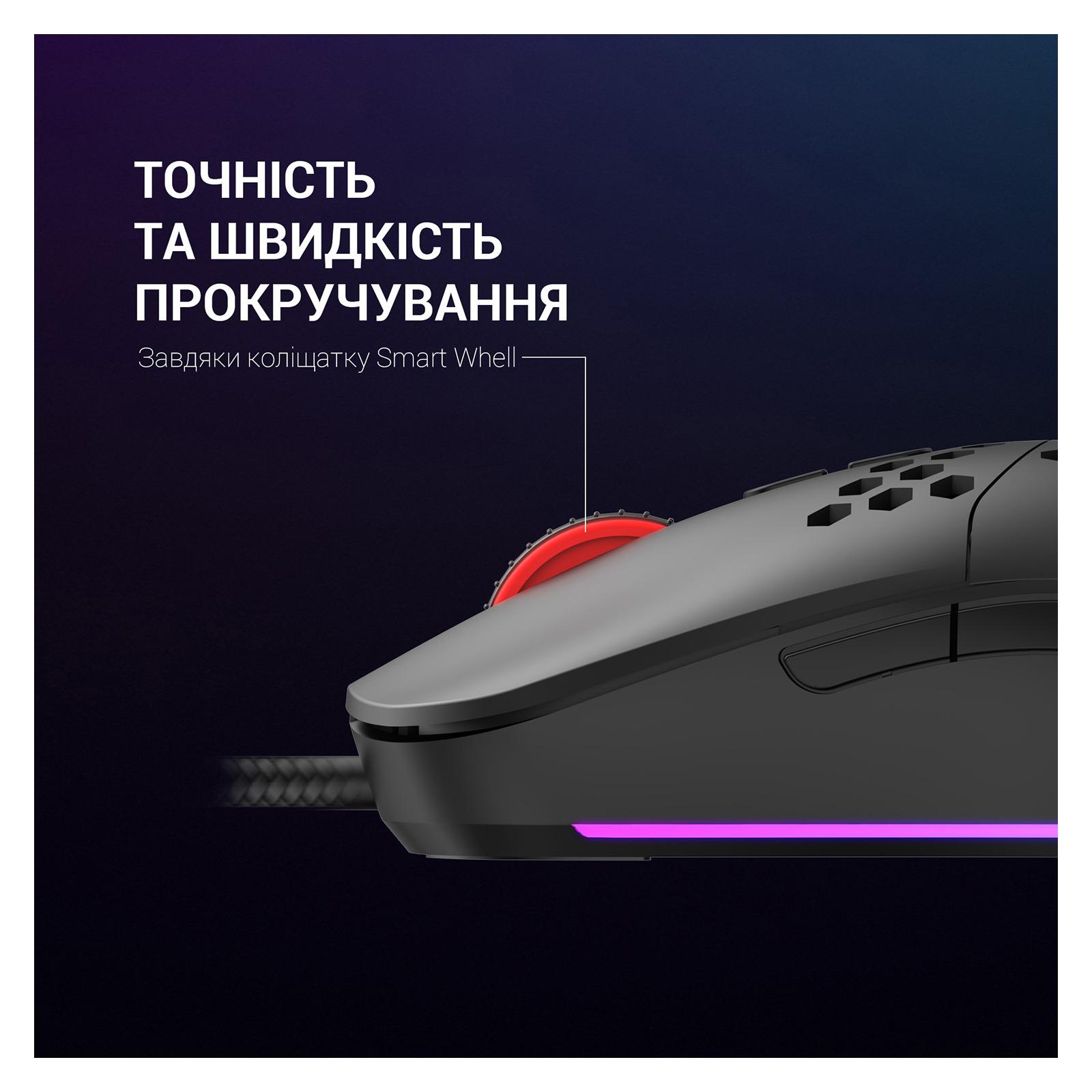 Компьютерная мышка проводная GamePro GM395 с RGB-подсветкой Black (26449358) - фото 8 Компьютерная мышка проводная GamePro GM395 с RGB-подсветкой Black (26449358) - фото 8