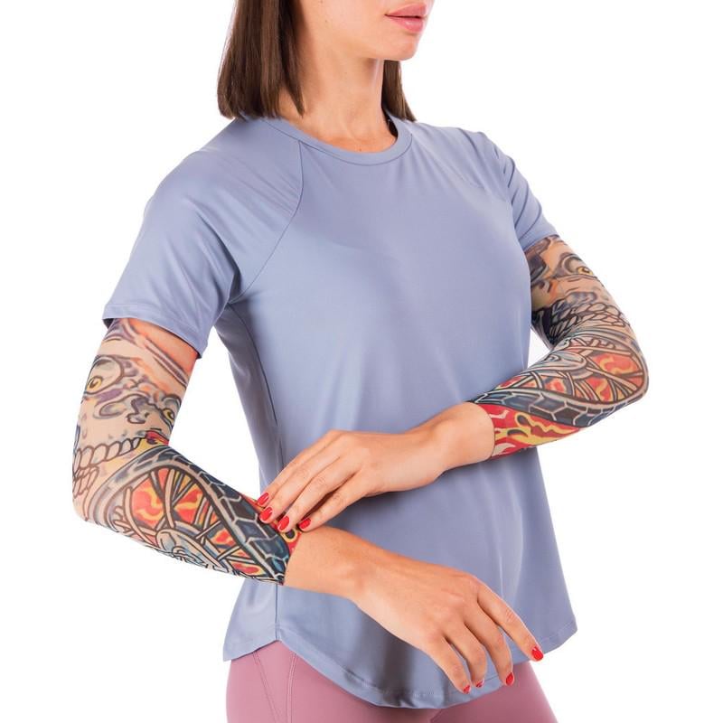 Нарукавники спортивные компрессионные SP-Sport MS-0286 Тату-5 2 шт.