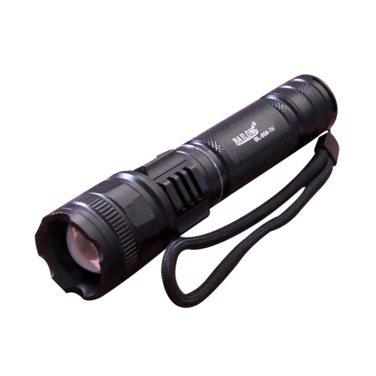 Фонарь ручной Bailong BL-558-T618650 Zoom micro USB аккумуляторный (t7996)