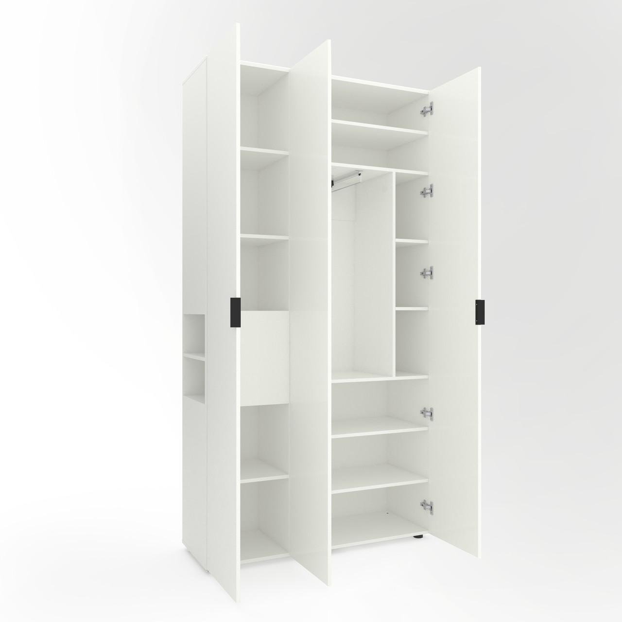 Шкаф Metkas Home A015L ЛДСП 1200x420x2300 мм Белый Снег