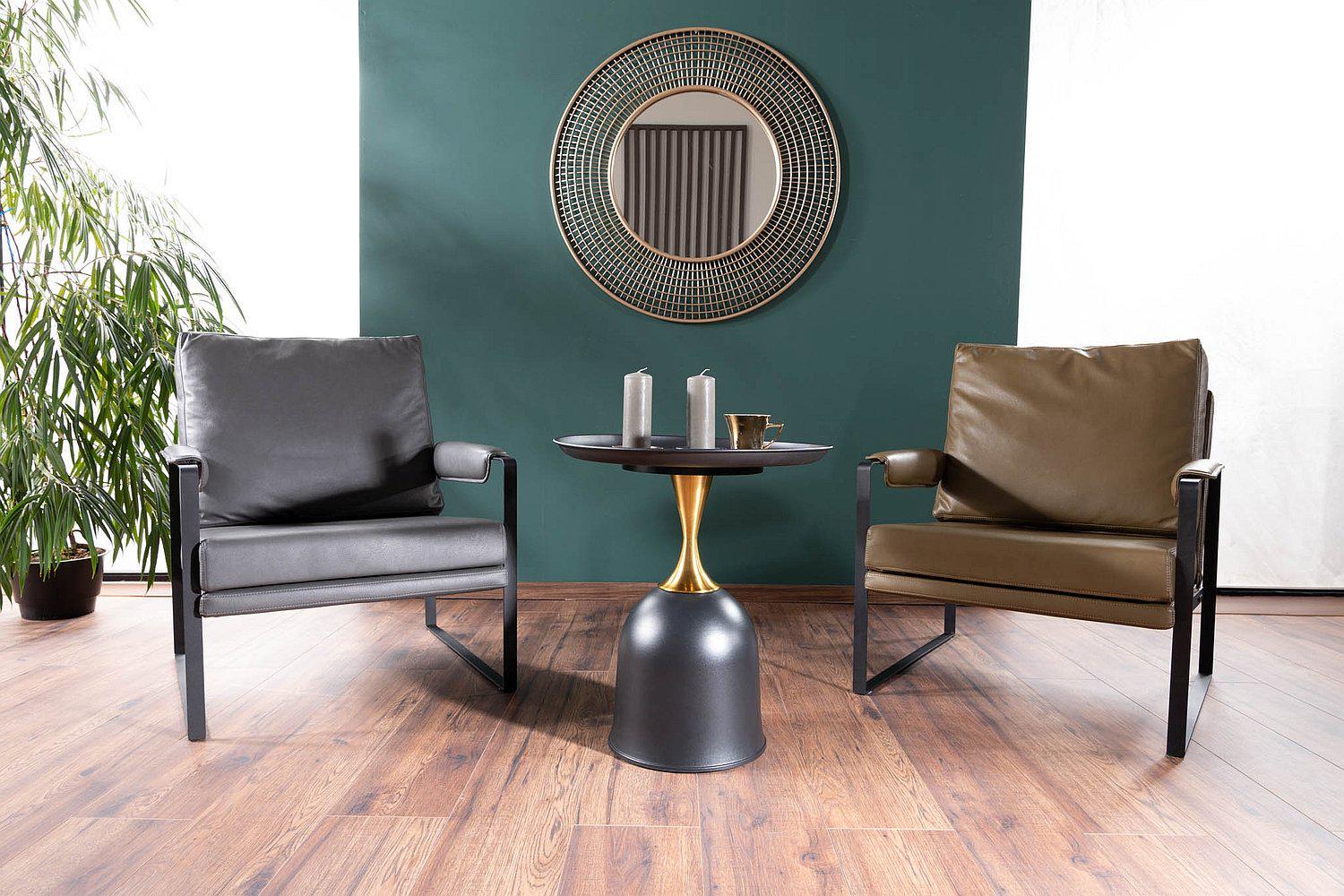 Журнальный столик Signal LIBRA 51 см Черный/Золотой (LIBRACZL51) - фото 4 Журнальный столик Signal LIBRA 51 см Черный/Золотой (LIBRACZL51) - фото 4