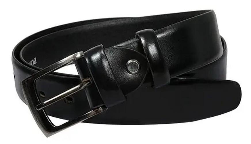 Ремінь шкіряний чоловічий Always Wild 3,4 см Чорний (super703_BOM01TX)