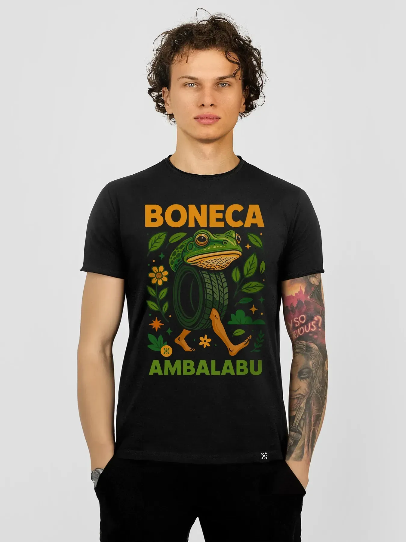 Футболка мужская Boneca Ambalabu L Черный (26992745)