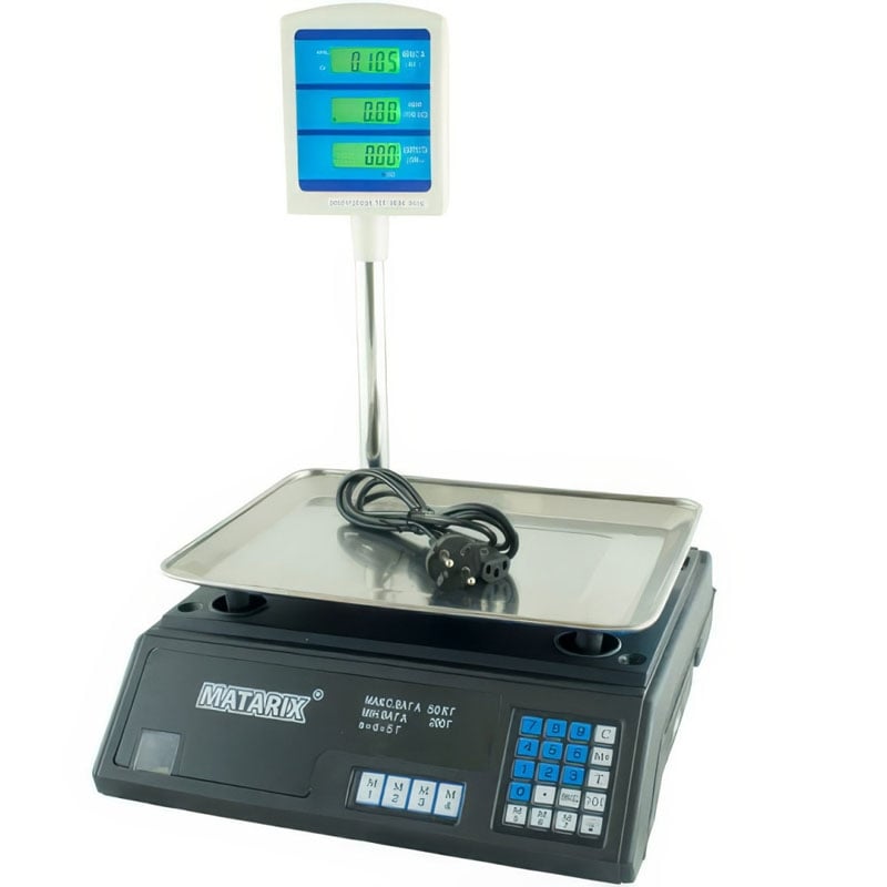 Ваги торговельні Matarix MX-411+ електронні 50 кг (tf7018) Ваги торговельні Matarix MX-411+ електронні 50 кг (tf7018)