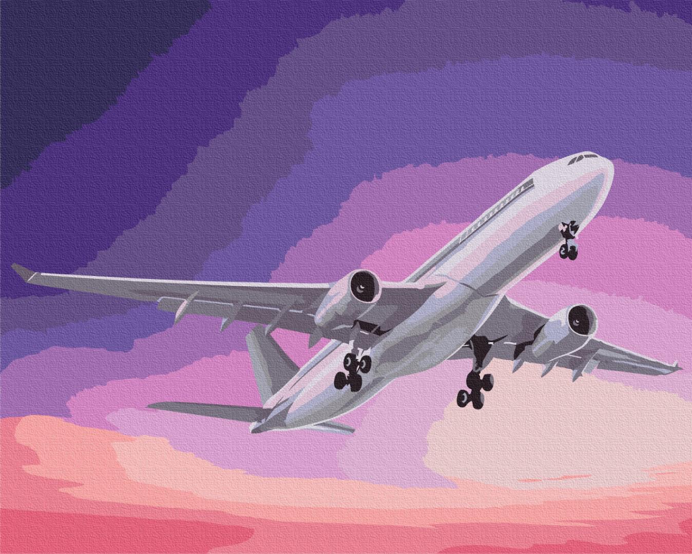 Картина за номерами Brushme Літак у небі 48x60 см (BS52838L)