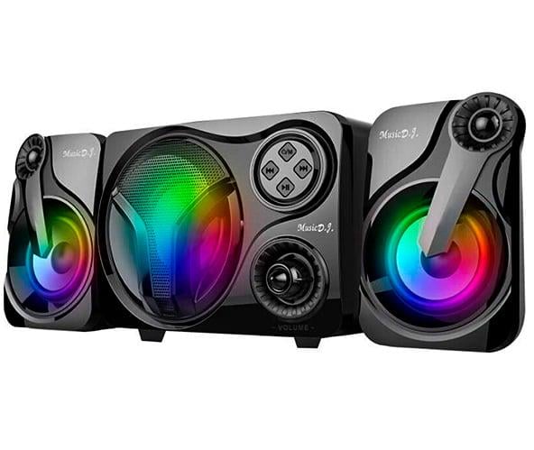 Акустическая система 2.1 з LED подсветкой Music D.J. SP 60 10Вт Черный (4d461e0a)