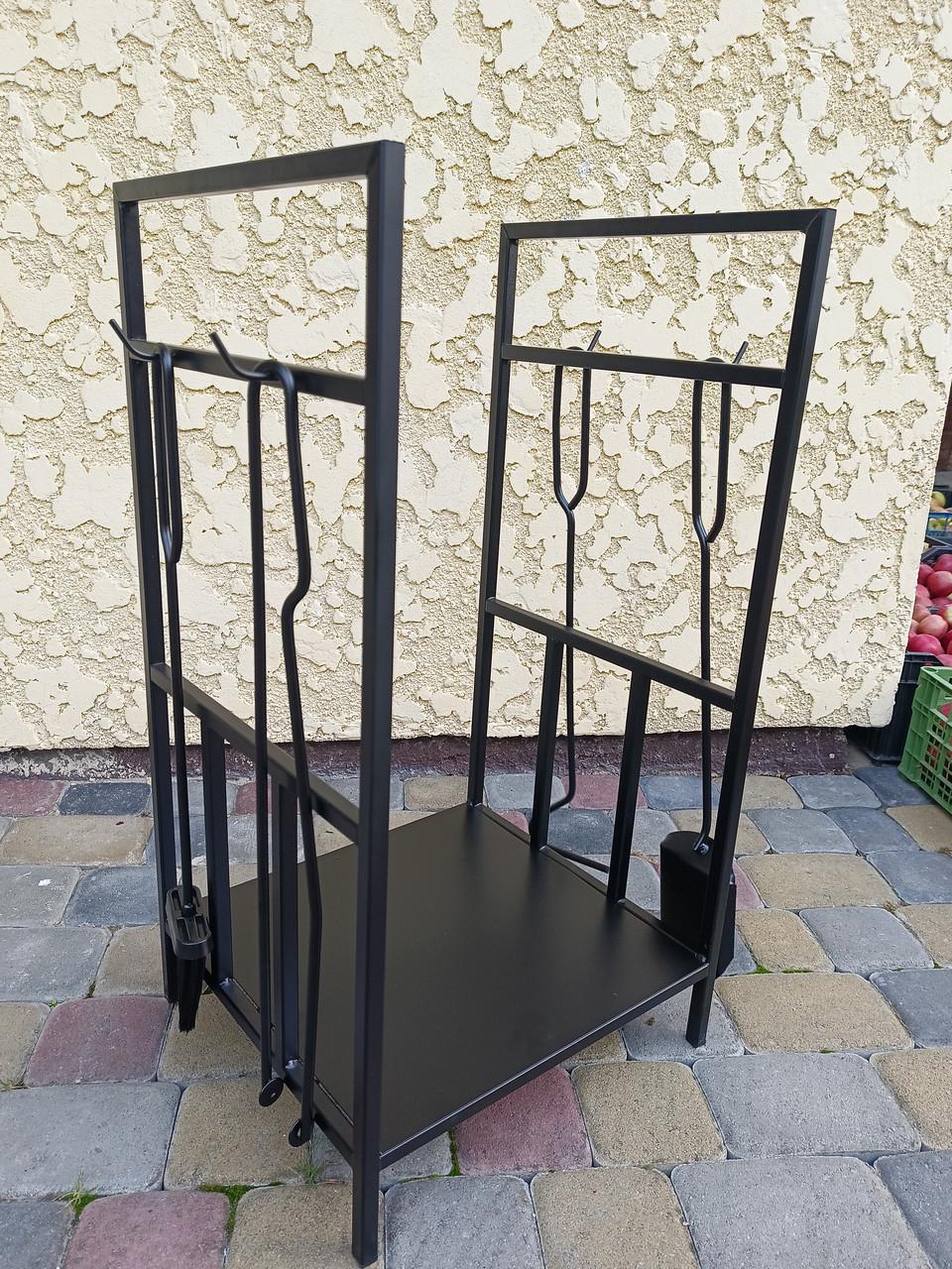 Набор для камина Loft кованый №9 с дровницей Черный (Набір №9 К-012 ЛОФТ) - фото 7 Набор для камина Loft кованый №9 с дровницей Черный (Набір №9 К-012 ЛОФТ) - фото 7