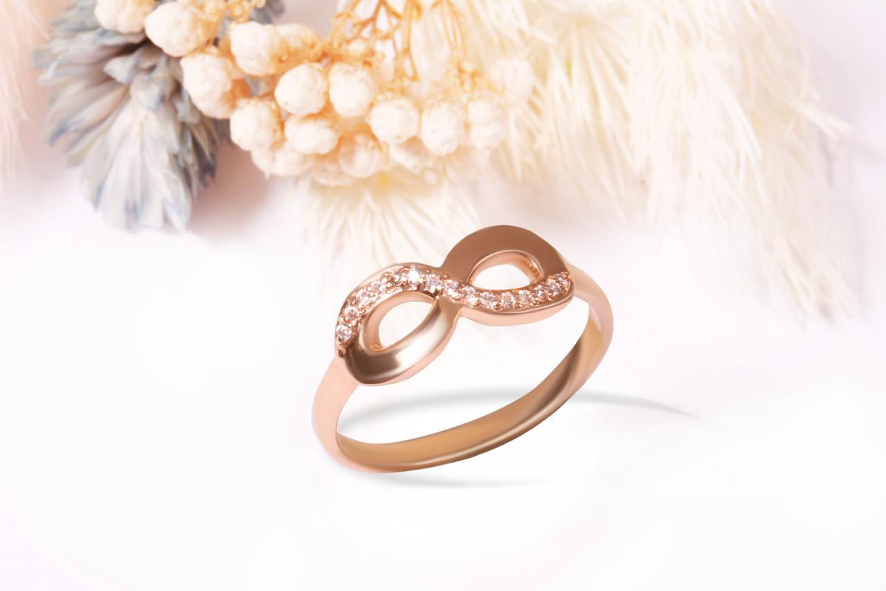 Кільце нескінченність із червоного золота р. 16,5 (2249411542)