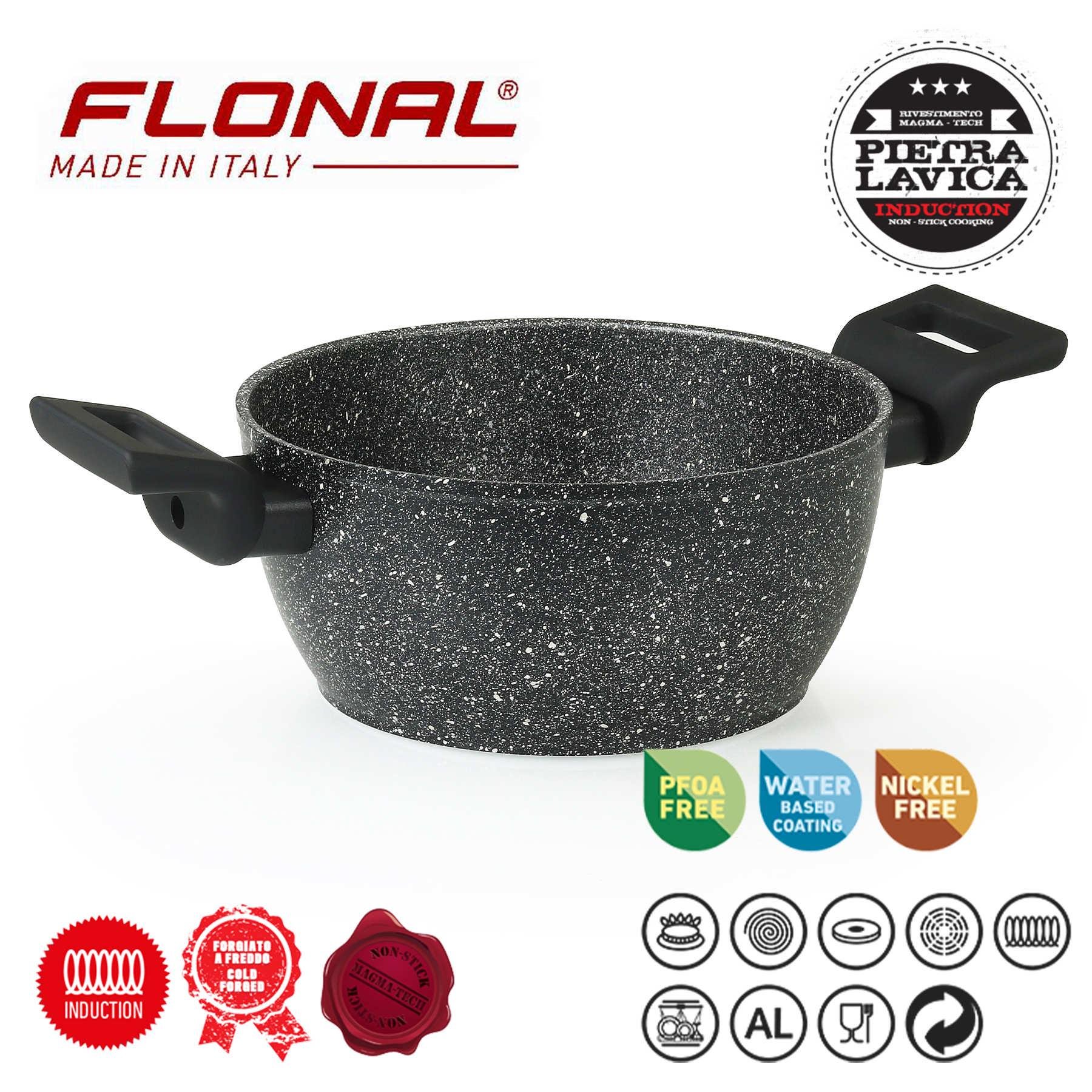 Каструля Flonal Pietra Lavica 2,4 л (PLIC22080) - фото 2 Каструля Flonal Pietra Lavica 2,4 л (PLIC22080) - фото 2