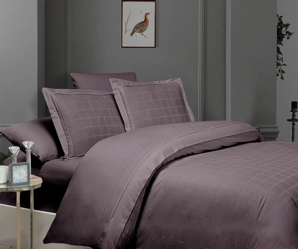 Постільна білизна First Choice Сатин Deluxe Royce Lilac євро (35832831)
